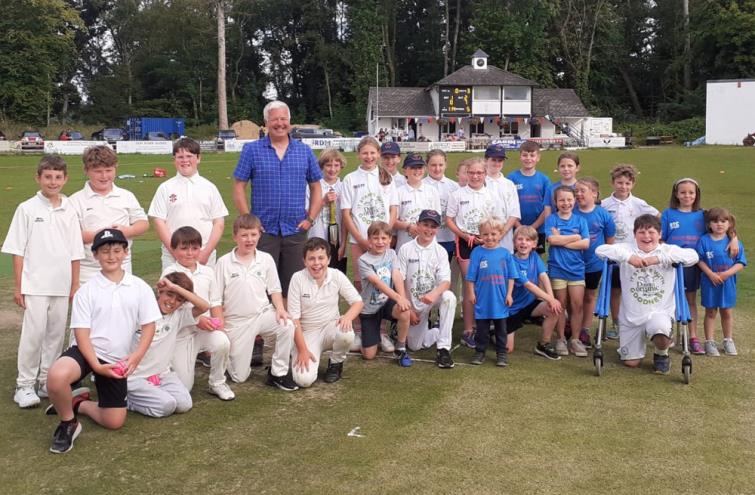 Narberth  and Llechryd Under 11s with a special guest Derek Brockway
